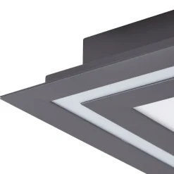 Lucande LED taklampe Leicy, svart, 124 cm, RGB, CCT| Butikkbelysning|Design- Og Hotellbelysning