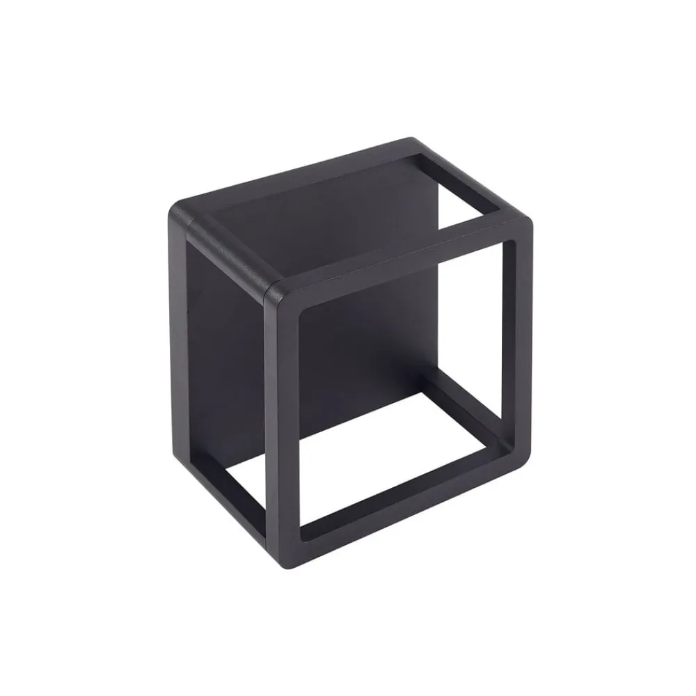 Lucande LED utendørs vegglampe Thorvid, svart, aluminium, 18 cm| Led-Utendørs