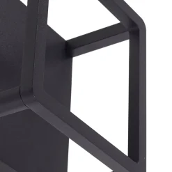 Lucande LED utendørs vegglampe Thorvid, svart, aluminium, 18 cm| Led-Utendørs