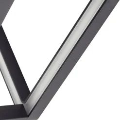 Lucande LED utendørs vegglampe Thorvid, svart, aluminium, 18 cm| Led-Utendørs