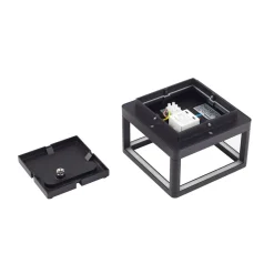 Lucande LED utendørs vegglampe Thorvid, svart, aluminium, 18 cm| Led-Utendørs