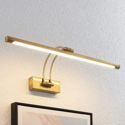 Lucande LED-bildelampe Dimitrij, buet, messing, metall Sale