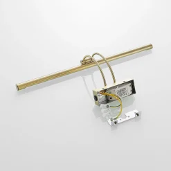 Lucande LED-bildelampe Dimitrij, buet, messing, metall Sale