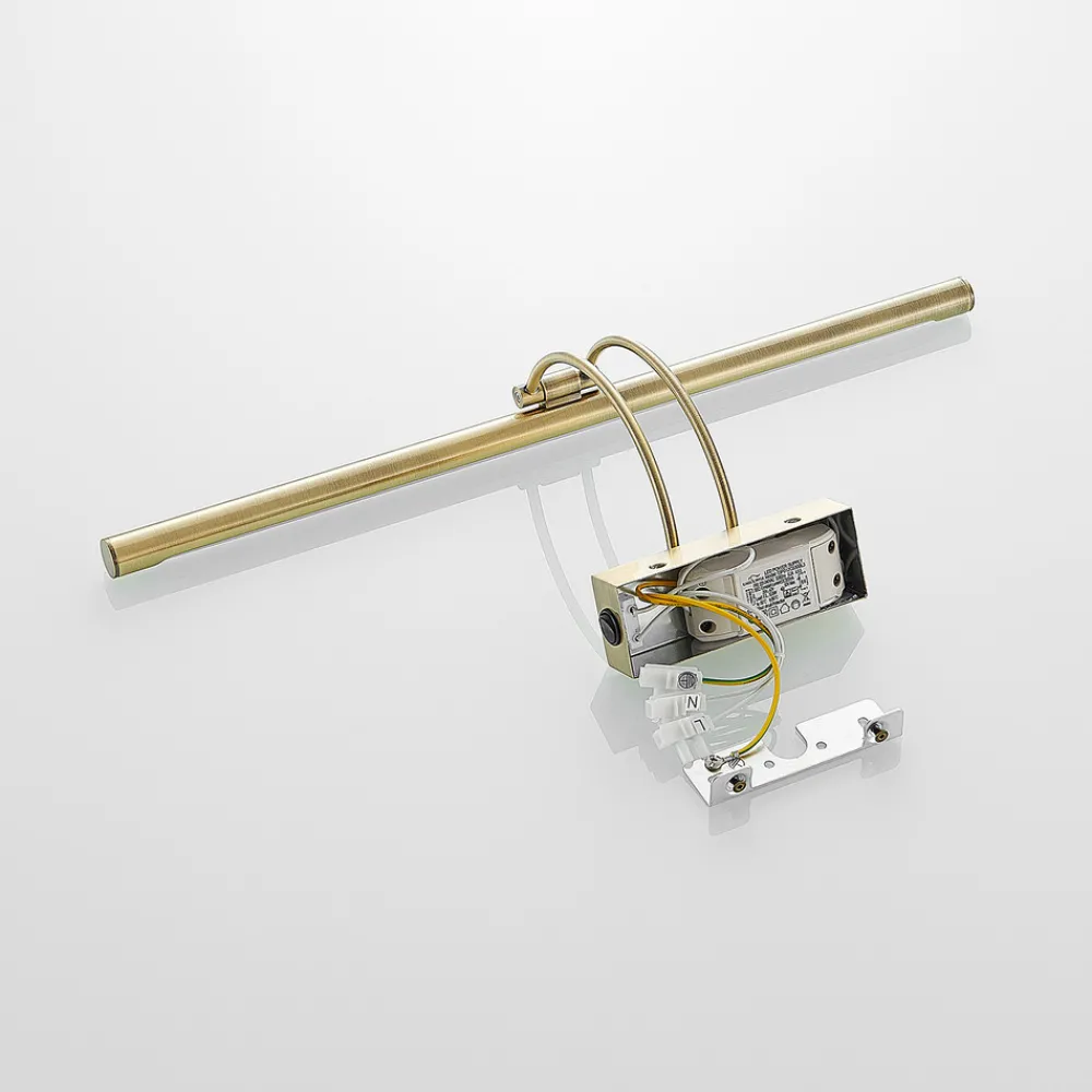 Lucande LED-bildelampe Dimitrij, buet, messing, metall Sale