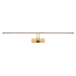 Lucande LED-bildelampe Thibaud, 84 cm, nikkel, aluminium| Design- Og Hotellbelysning|Vegglamper