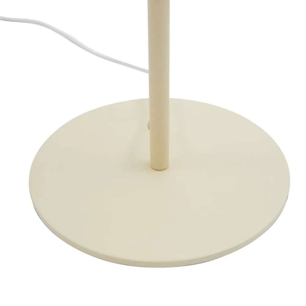 Lucande LED-bordlampe Audrina, beige, metall, dimbar Discount