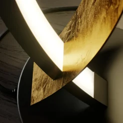 Lucande LED-bordlampe Marija, svart, dimbar, 62 cm