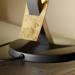 Lucande LED-bordlampe Marija, svart, dimbar, 62 cm