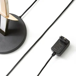 Lucande LED-bordlampe Marija, svart, dimbar, 62 cm