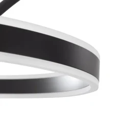 Lucande LED-buelampe Yekta, svart, 183 cm, dimbar| Led-Innendørs