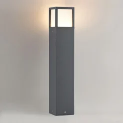 Lucande LED-gatelampe Dewari, 65 cm, mørkegrå, IP54 Discount