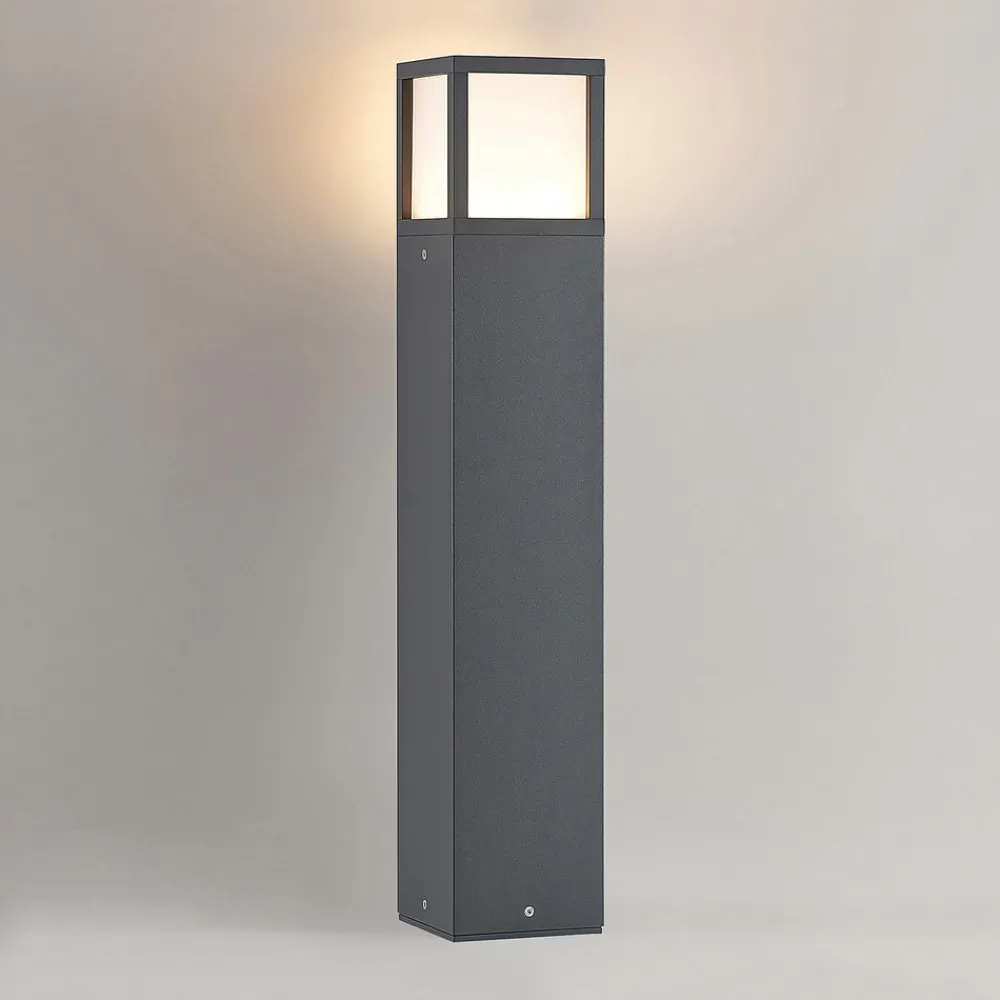 Lucande LED-gatelampe Dewari, 65 cm, mørkegrå, IP54 Discount