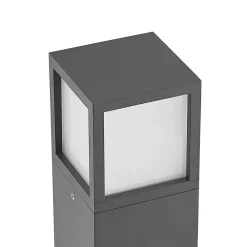 Lucande LED-gatelampe Dewari, 65 cm, mørkegrå, IP54 Discount