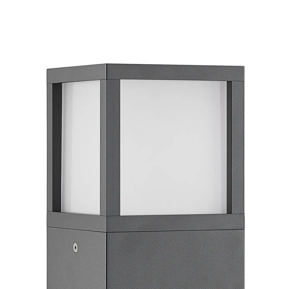 Lucande LED-gatelampe Dewari, 65 cm, mørkegrå, IP54 Discount