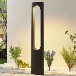 Lucande LED-gatelampe Fenti, 90 cm, antrasitt, aluminium Sale