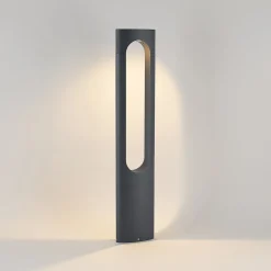 Lucande LED-gatelampe Fenti, 90 cm, antrasitt, aluminium Sale