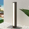 Lucande LED-gatelampe Lirka, mørkegrå, metall, 60 cm| Kommersiell Utebelysning|Terrassebelysning