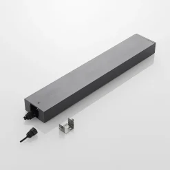 Lucande LED-gatelampe Lirka, mørkegrå, metall, 60 cm| Kommersiell Utebelysning|Terrassebelysning