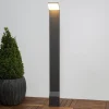 Lucande LED-gatelampe Nevio, antrasitt, metall, 100 cm Clearance