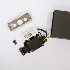 Lucande LED-gatelampe Nevio, antrasitt, metall, 100 cm Clearance