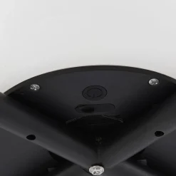 Lucande LED-gulvlampe Adebi, svart, bambus, Ø32,5 cm| Led-Utendørs|Terrassebelysning