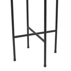 Lucande LED-gulvlampe Adebi, svart, bambus, Ø32,5 cm| Led-Utendørs|Terrassebelysning