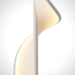 Lucande LED-gulvlampe Edano, 154 cm, hvit, tekstil, dimbar Sale