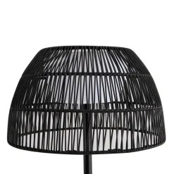 Lucande LED-gulvlampe Heribio, svart, jern, 153 cm Online