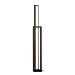 Lucande LED-gulvlampe Hylda, 123 cm, svart, aluminium| Gulvlamper