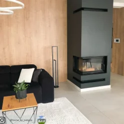 Lucande LED-gulvlampe Hylda, 123 cm, svart, aluminium| Gulvlamper