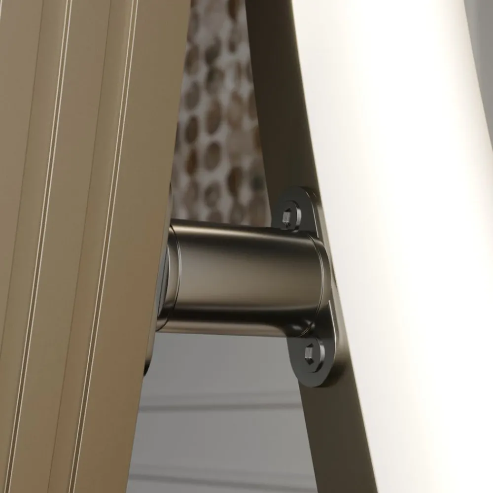 Lucande LED-gulvlampe Mairia, sølv, bølgeformet| Led-Innendørs|Gulvlamper