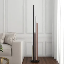 Lucande LED-gulvlampe Stoika, 150 cm, 5 lyskilder, metall New