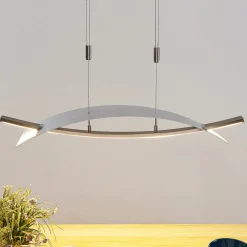 Lucande LED-hengelampe Marija, 91 cm, sølv, dimbar Sale