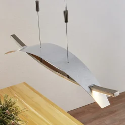 Lucande LED-hengelampe Marija, 91 cm, sølv, dimbar Sale