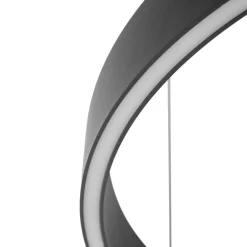 Lucande LED-hengelampe Philine, Ø 60 cm, svart, jern Outlet