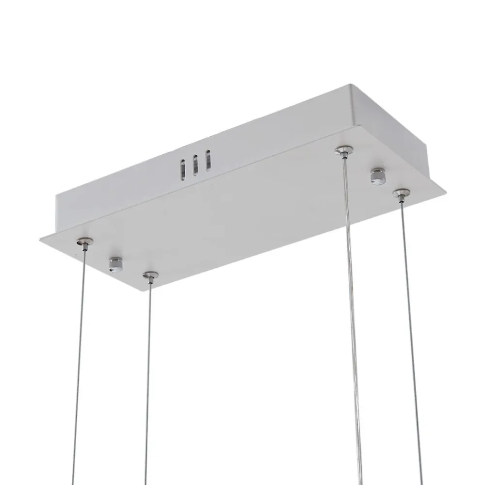 Lucande LED-hengelampe Silja, tre, akryl, hvit, 3000K| Pendellamper