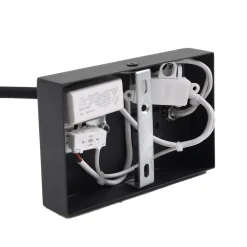 Lucande LED-leselampe Hetti, svart, metall, 14 cm høy Best