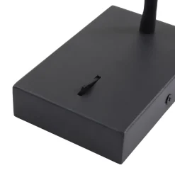 Lucande LED-leselampe Hetti, svart, metall, 14 cm høy Best