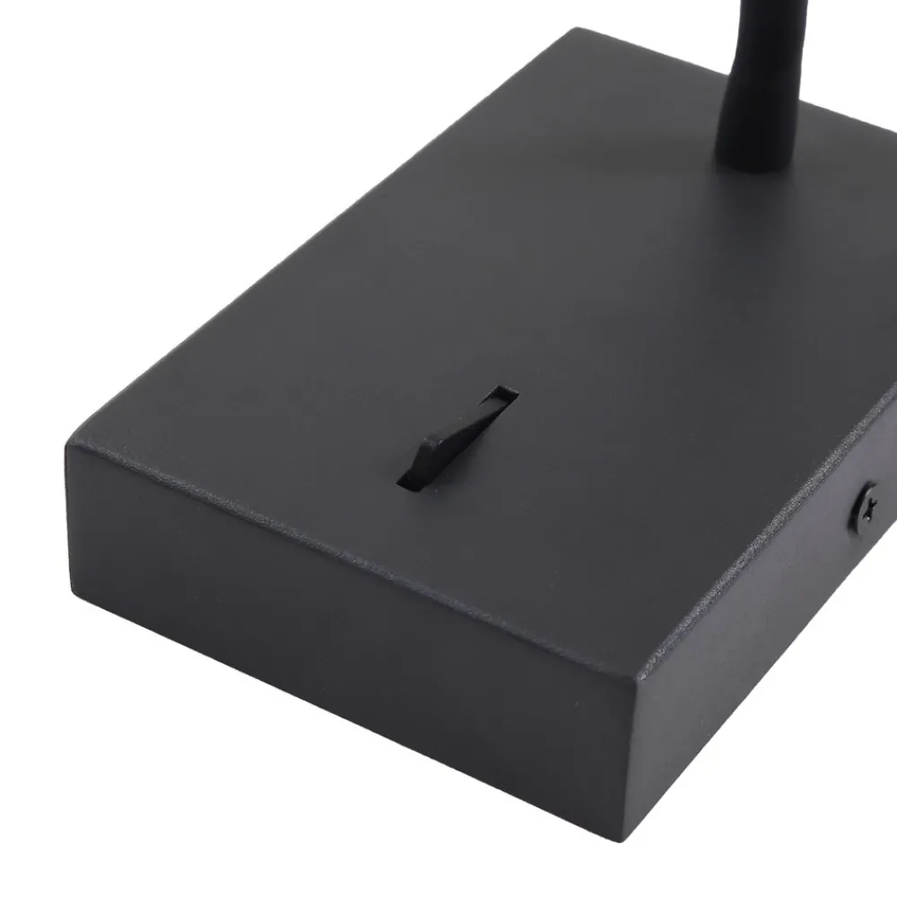 Lucande LED-leselampe Hetti, svart, metall, 14 cm høy Best