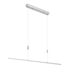 Lucande LED-pendellampe Arnik, 140 cm, nikkelfarget, dimbar Outlet