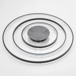 Lucande LED-pendellampe Ezana, svart, metall, Ø 80 cm| Led-Innendørs|Pendellamper