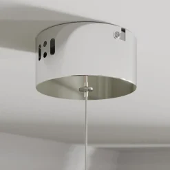 Lucande LED-pendellampe Hayley, Ø 9 cm, kromfarget, glass| Led-Innendørs|Pendellamper