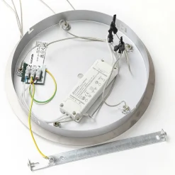 Lucande LED-pendellampe Hayley, Ø 30 cm, 5 lyskilder, krom, glass Discount