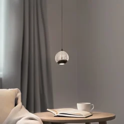 Lucande LED-pendellampe Hayley, svart, 1 lyskilde, glass| Pendellamper