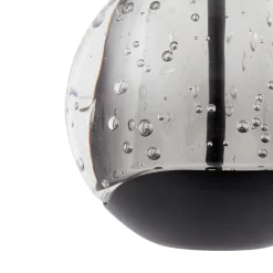 Lucande LED-pendellampe Hayley, svart, 1 lyskilde, glass| Pendellamper