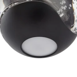 Lucande LED-pendellampe Hayley, svart, 1 lyskilde, glass| Pendellamper