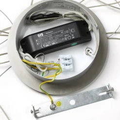 Lucande LED-pendellampe Lyani, Ø 50 cm, krom, dimbar| Pendellamper