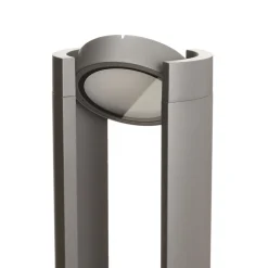 Lucande LED-pullertlampe Dylen, grå, metall, 80 cm, IP65 Discount