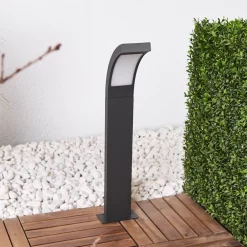 Lucande LED-pullertlampe Juvia, 60 cm, antrasitt, IP54 Online