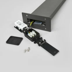 Lucande LED-pullertlampe Juvia, 60 cm, antrasitt, IP54 Online